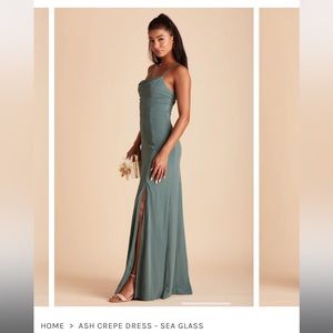 Birdy grey Ash dress crepe sea glass